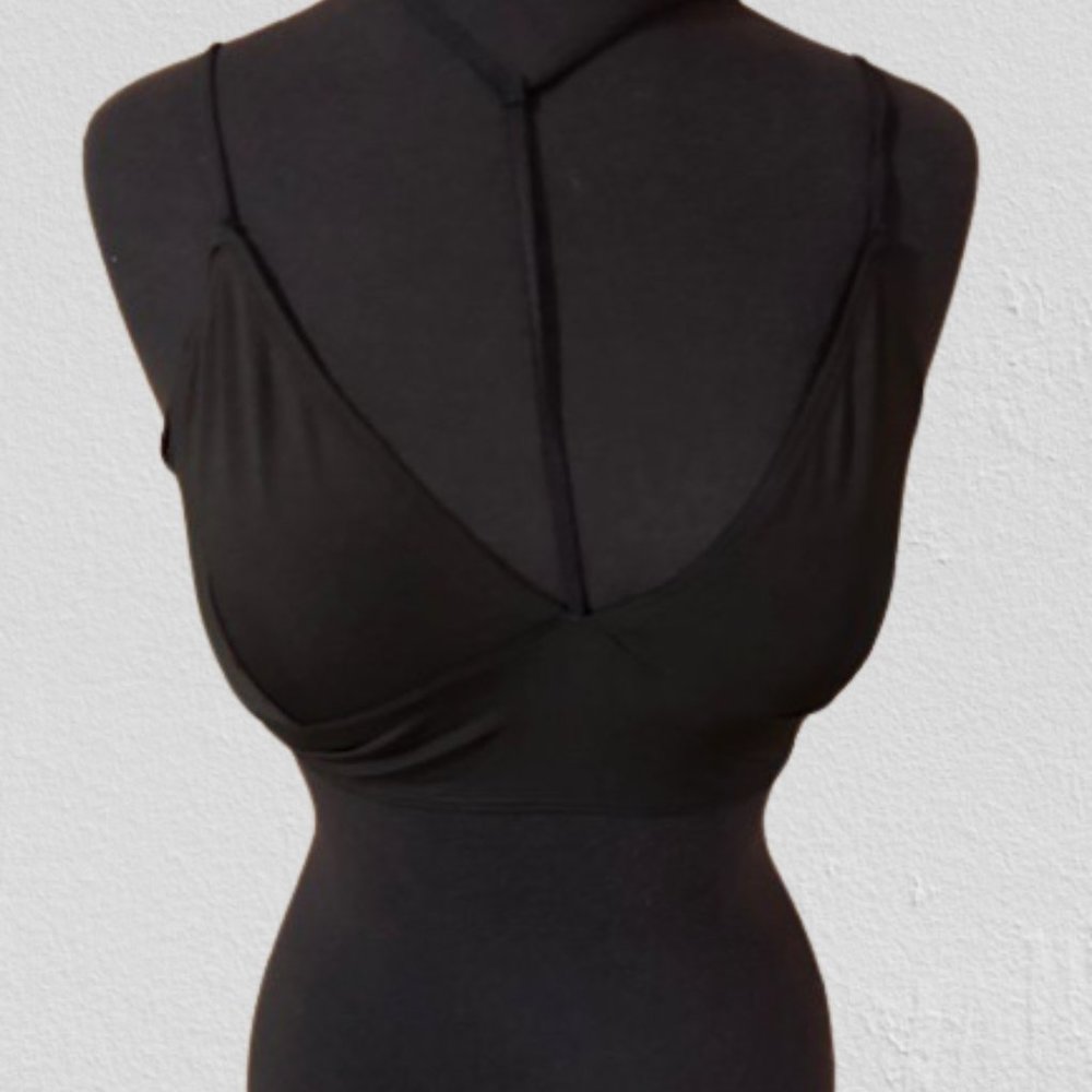 Black Seamless Brami with Chocker Neck Bralette  4340  NWT Boutique - Picture 2 of 11